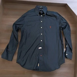 Daniel Cremieux Collection VTG long sleeve Navy Blue button shirt mens M - Imagen 1 de 5