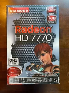 AMD Radeon HD 7770 GHz Edition C468 GPU Card PCIe 3.0x16 w/ Original Box Manual - Picture 1 of 11