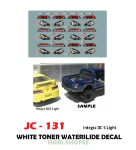 JC-9131 White Toner Waterslide Decals INTEGRA DC 5 LIGHT For Custom 1:64 - Picture 1 of 5
