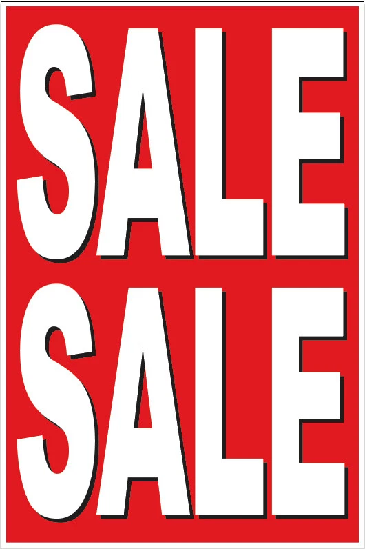 24x36 SALE SALE Poster Retail Business Store Window POP Sign rb - Image 1 of 1