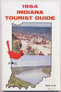 Indiana Tourist Guide 1964 atracciones estatales anuncios información - Imagen 1 de 5