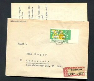 Deutschland - DDR : Schöner R-Brief von 1964 - Dresden A 11 - gebraucht - Bild 1 von 1