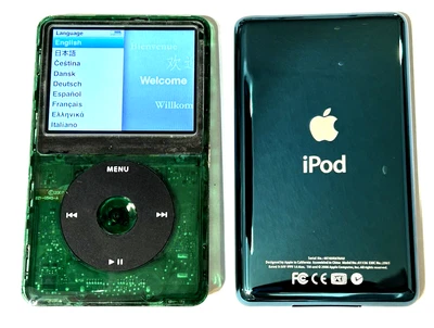 APPLE  iPOD  CLASSIC 7th Generation Atomic IVY Green 1TB SSD with Mega Battery - Image 1 of 4