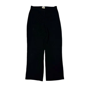 Pantalones de vestir Bebe vintage de pierna ancha para mujer talla 6 negros pantalones Y2K hechos en EE. UU. - Imagen 1 de 8
