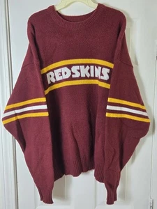 Vintage 80s Washington Redskins Cliff Engle Coaches Sweater Men's Size 2XL Gibbs - Picture 1 of 4