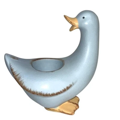 Castiçal de cerâmica PartyLite Blue Duck - Imagem 1 de 4