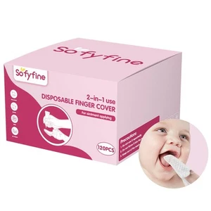 60 Counts Baby Tongue Cleaner and Oral Teeth Finger Toothbrush, Mouth and Gum... - Picture 1 of 7