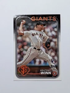 2024 Topps Series 1 #83 Keaton Winn Rookie RC San Francisco Giants - Picture 1 of 2