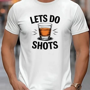 MAGLIETTA LETS DO SHOTS FUNNY HUMOR NOVITÀ PER ADULTI - Foto 1 di 6