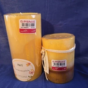 Pier 1 Importaciones MADRESELVA 3x4 y 3x6 Lote Velas Pilares - Imagen 1 de 4