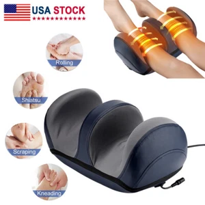 Shiatsu Foot and Leg Massager Machine with Heat Deep Kneading for Circulation US - Picture 1 of 11