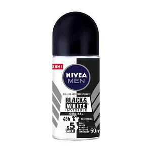 Nivea Men Black & White Invisible Roll On Deodorant 50ml - 2Pack - Picture 1 of 3