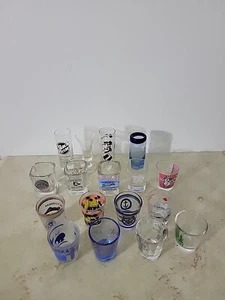 Lot Of 17 Vintage Collectible Souvenir Shot Glasses instant Collection - Picture 1 of 7