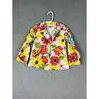 Beetlejuice Girl's Bright Floral Button Up Coat Size 2T