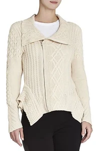 NUEVO SUÉTER BCBGMAXAZRIA ZANZI CABEKNIT MOTO VVP4G770/B117A TALLA XS - Imagen 1 de 3