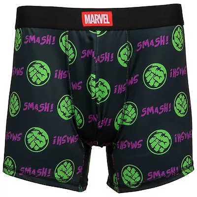 Incredible Hulk Fist Smash Men's Underwear Boxer Briefs Black - Image 1 of 2