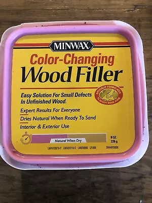 Minwax Color-Changing Wood Filler, Natural 8oz  For Small Defects - Image 1 of 4