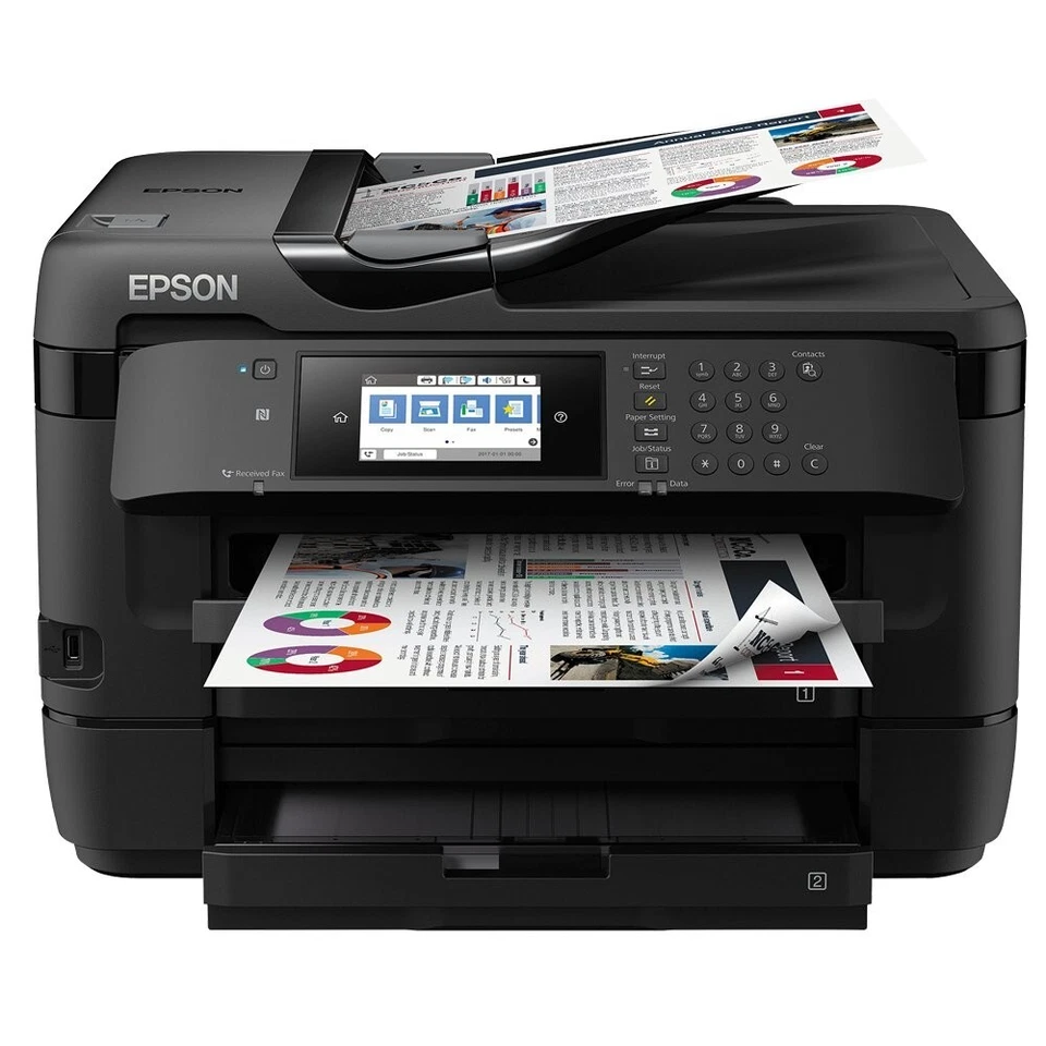 Epson WorkForce WF-7720dtwf A3 AIO Colour Inkjet Printer WF-7720 REF W/WARRANTY - Image 1 of 4