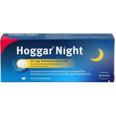 STADA CONSUMER HEALTH DEUTSCHLAND GMBH HOGGAR Night 25 mg Schmelztabletten 10 St PZN14144151