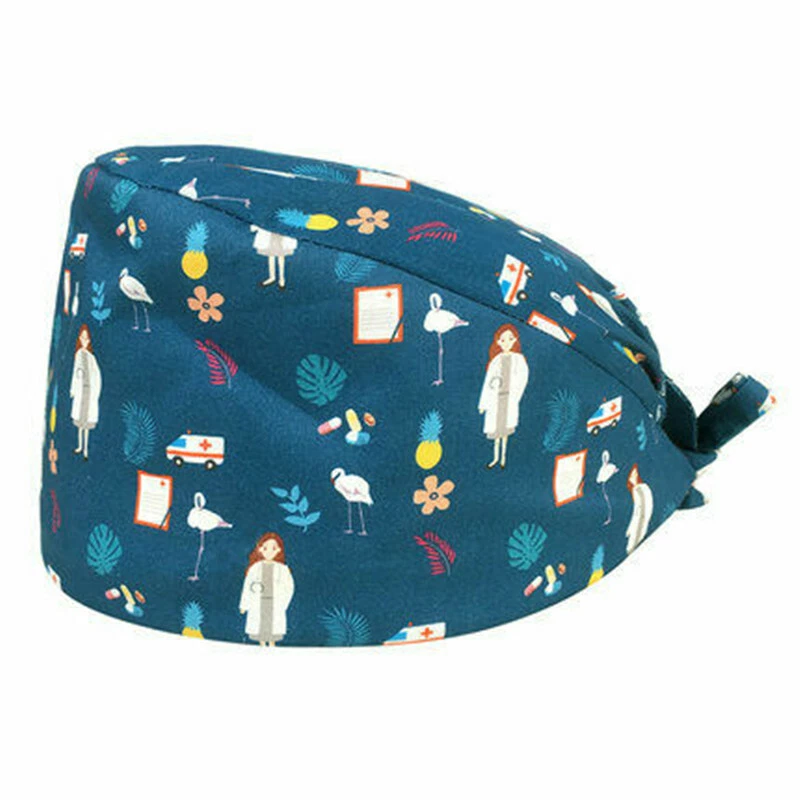 Unisex Nurse Doctor Surgical Cap Odontology Hat Scrub Medical Clinic Dentist - Image 1 of 4