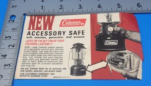 Coleman Accessory Safe Broschüreneinsatz um 1970 - Bild 1 von 2
