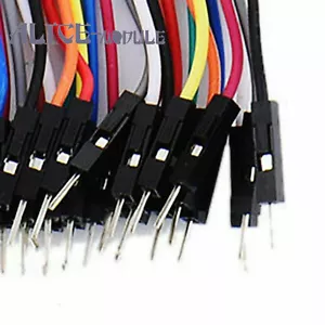 40PCS good 10cm 2.54MM male to male 1P-1P Dupont wire jumper cables B2AM - Picture 1 of 3