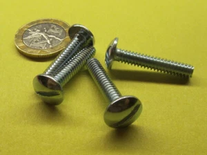 Truss Head Zinc Plated Steel, Slotted Screw 10-24 x 1.00" Length, 200 Pcs - Picture 1 of 12