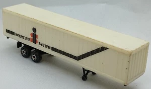 Vintage Zylmex Zee Toys Semi Tractor Truck Box Trailer 1981 Interstate System - Picture 1 of 5