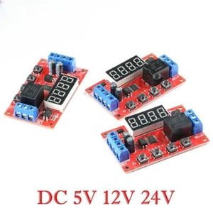 DC 5V 12V Adjustable Time Delay Relay Module LED Digital Trigger Control Switch - Bild 1 von 4