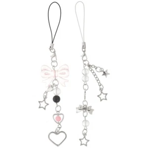 2PCS Phone Charm Women Phone Charm Backpack Ornament Cute Keychain Decoration - Zdjęcie 1 z 12