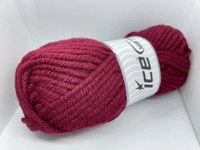 Lana Borgoña Elite Supervoluminosa - Hilos de Hielo 65618 Mezcla de Lana Acrílico 100gr 87yds Foto 1 de 4