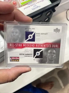 2003-04 Upper Deck All Star Weekend Kobe Bryant Kevin Garnett Authentics Dual - Picture 1 of 2