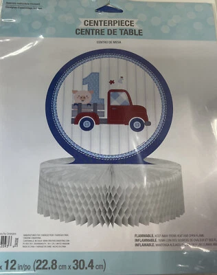 Farmhouse Birthday Boy Centerpiece Honeycomb  - Image 1 of 2