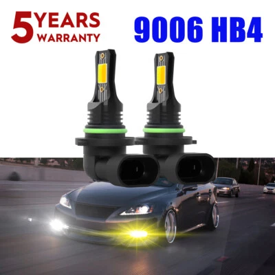 Bombillas antiniebla LED de doble color 9006 para Lexus IS250 IS350 2006 07 2008 2009 2010 Foto 1 de 4