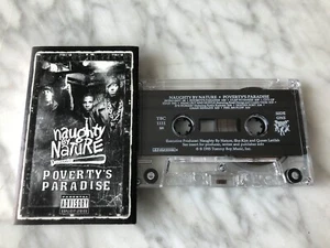 Naughty By Nature Poverty's Paradise Cassette Tape 1995 Tommy Boy TBC 1111 RARE! - Picture 1 of 3