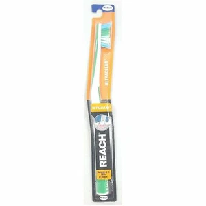 REACH UltraClean Toothbrush Ergonomic Lightweight Handle Medium Bristles 12 Pack - Picture 1 of 2