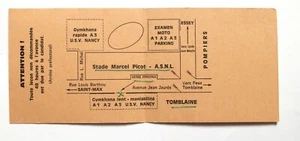 Ancien document Carte auto école USVN Nancy Gymkhana Moto examen Tomblaine - Picture 1 of 2