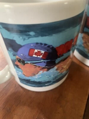 Vintage 1996 Hallmark USA Olympic Coffee Cup Mug Handled Atlanta set2 - Image 1 of 4