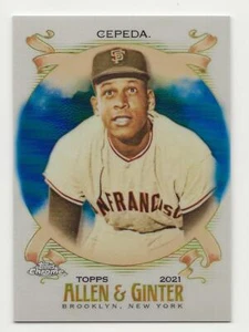 2021 Topps Allen & Ginter Chrome ORLANDO CEPEDA Blue Refractor /150 Giants #286 - Bild 1 von 1