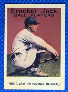 1993 Borden FRED C CLARKE #14 Mini 1915 Cracker Jack Reprint VG/EX Pittsburgh - Picture 1 of 2