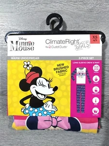 Minnie Mouse Pajamas Girls X-Small 4-5 Disney Thermal Underwear Baselayer Gift - Picture 1 of 3
