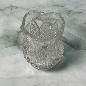 Vintage Westmoreland Cut, Toothpick Holder Fan Diamond Pattern, 3” H, 2.25” Dia - Picture 1 of 3