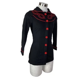 VOODOO VIXEN ELSIE LANGARM ROCKABILLY PIN UP TATTOO BLUSE SHIRT TPA1629 - Bild 1 von 10
