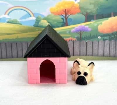 Casa para Perros y Perros Impresa en 3D, Juguete Inquieto Bulldog Francés Articulado 3.5" Foto 1 de 4