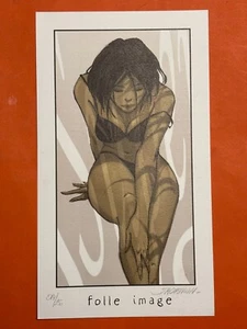 JACAMON EX LIBRIS SIGNE LE TUEUR FOLLE IMAGE ETAT NEUF - Imagen 1 de 1