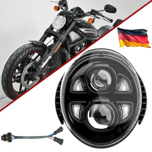 Faro proiettore led DRL abbagliante anabbagliante per Harley V-Rod VRSCF VRSCR 2002-17 - Foto 1 di 8