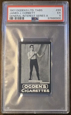 1901 Ogden LTD,  James J. Corbett, PSA 5 - HALL OF FAME BOXER, Auction! - Image 1 of 2