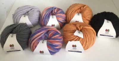 Sugarbush 停止细美利奴羊毛纱灰色, 木炭, 黑色, 橙色, 多种 — 第 1/4 张图片