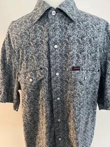 Rafter C Pearl Snap Paisley Western Hemd Größe M/L - Bild 1 von 3