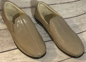 SAS Shoes Womens 9 W Dream Loafers Mushroom Snake Leather Slip On Comfort Wedge - Picture 1 of 20